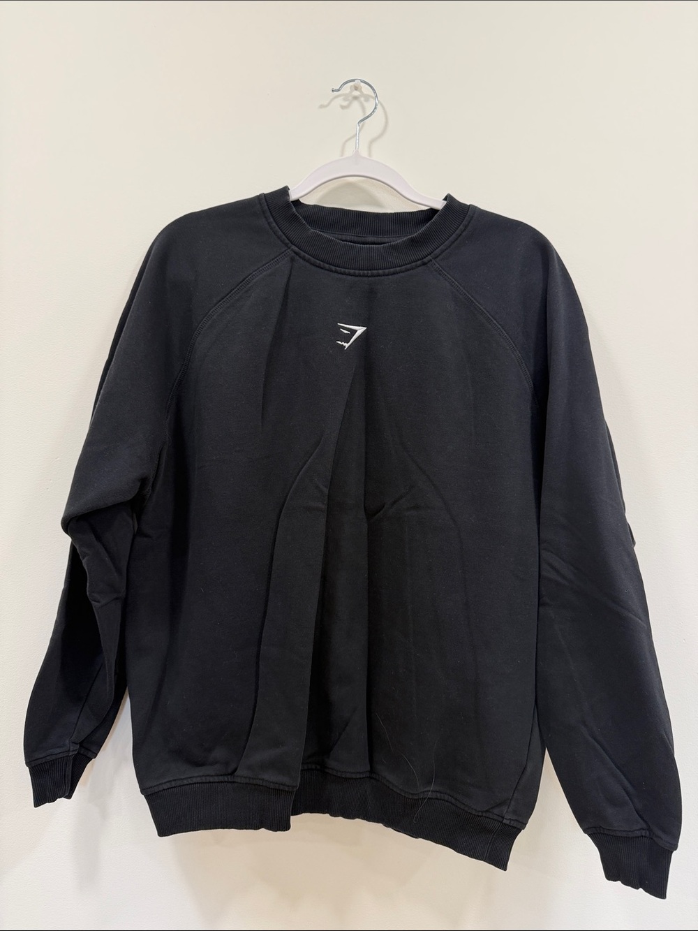 Gymshark woman’s Black oversized Crewneck Sweatshirt
